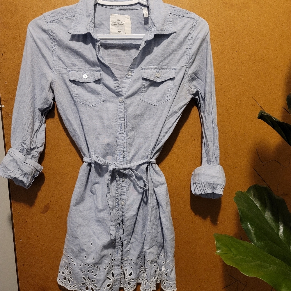 Light blue blouse